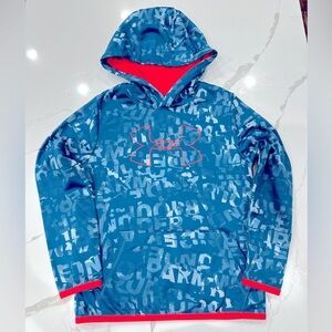 Under Armour ColdGear Blue with Pink Trim Hoodie Size Youth Small